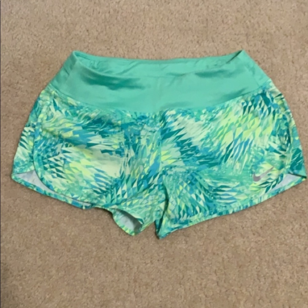 Nike green running shorts women’s small